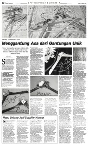 Bellicimo Hangers on Bisnis Indonesia Daily Menggantung Asa dari Gantungan Unik